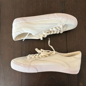 Madewell Sidewalk Low-Top‎ Sneakers in White Leather Size Women’s 9M
